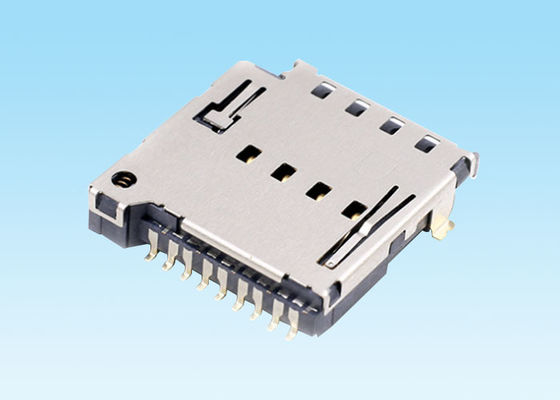 通信設備のPin 9押しのタイプSIMカード コネクターの熱可塑性ハウジング